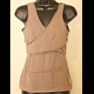 VSX grey taupe exercise tank